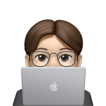 Johnny working from his laptop